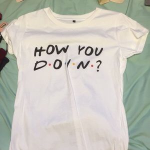 Friends “How you Doin?” Logo shirt